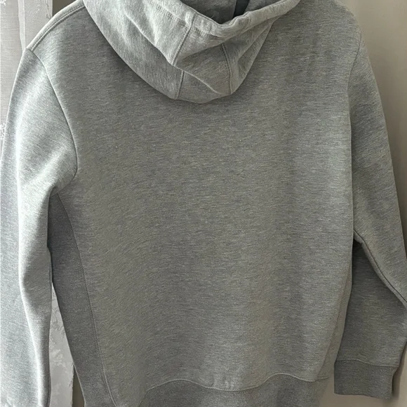 Heritage Horse Embroidered Gray Zip-Up Hoodie Organic Cotton NWT Size L - Picture 5 of 5
